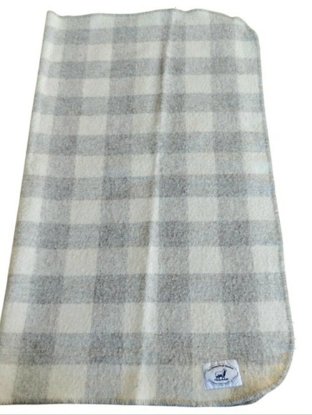 Artisan Wool Buffalo Plaid Blanket Connecticut Sheep Throw Cottage Rustic Cabin